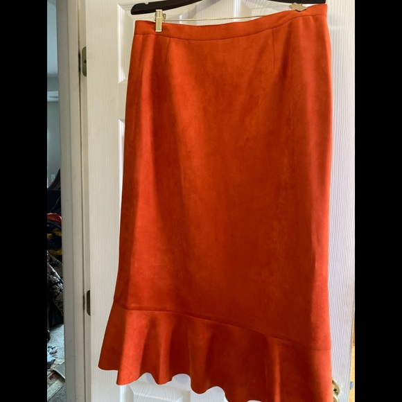 Moshita Couture 2pc Orange skirt set - Picture 8 of 11